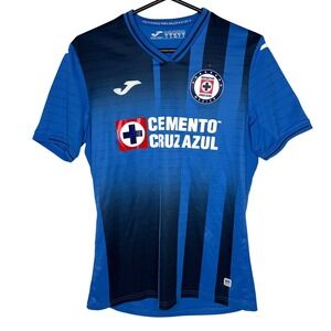 Joma Cruz Azul‎ Home Soccer Jersey Mens Small Blue Navy Striped 2021 - 2022